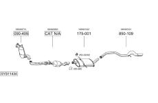 Výfukový systém BOSAL SYS11434