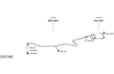 Výfukový systém BOSAL SYS11458