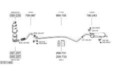 Výfukový systém BOSAL SYS11460