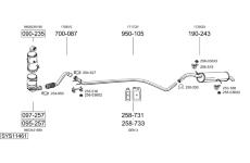Výfukový systém BOSAL SYS11461