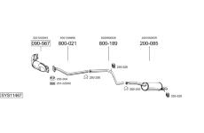 Výfukový systém BOSAL SYS11467
