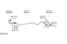 Výfukový systém BOSAL SYS11477