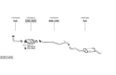 Výfukový systém BOSAL SYS11479