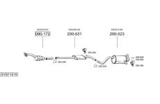 Výfukový systém BOSAL SYS11519