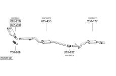 Výfukový systém BOSAL SYS11591