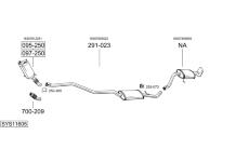 Výfukový systém BOSAL SYS11605