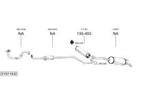 Výfukový systém BOSAL SYS11632
