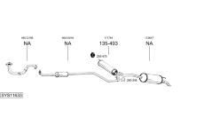 Výfukový systém BOSAL SYS11633