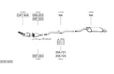 Výfukový systém BOSAL SYS11670