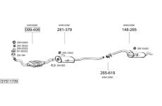 Výfukový systém BOSAL SYS11709