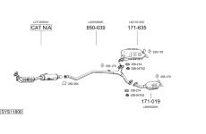 Výfukový systém BOSAL SYS11800