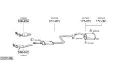 Výfukový systém BOSAL SYS11876