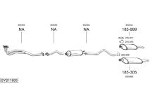 Výfukový systém BOSAL SYS11893