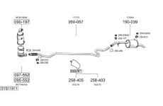 Výfukový systém BOSAL SYS11911