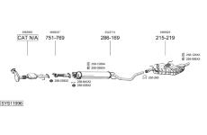 Výfukový systém BOSAL SYS11996