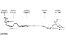 Výfukový systém BOSAL SYS12008