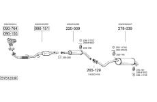 Výfukový systém BOSAL SYS12030