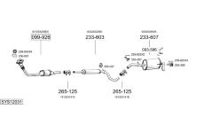 Výfukový systém BOSAL SYS12031