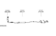 Výfukový systém BOSAL SYS12218