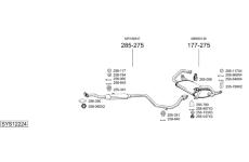 Výfukový systém BOSAL SYS12224