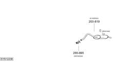 Výfukový systém BOSAL SYS12238