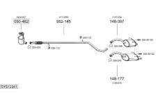 Výfukový systém BOSAL SYS12341