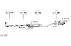 Výfukový systém BOSAL SYS12351