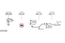 Výfukový systém BOSAL SYS12382