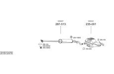 Výfukový systém BOSAL SYS12479