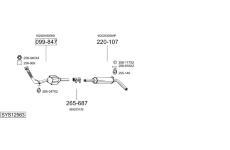 Výfukový systém BOSAL SYS12563