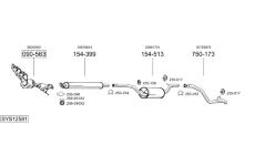 Výfukový systém BOSAL SYS12581