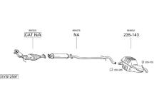 Výfukový systém BOSAL SYS12597