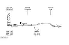 Výfukový systém BOSAL SYS12712