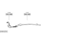 Výfukový systém BOSAL SYS12721