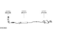 Výfukový systém BOSAL SYS12802