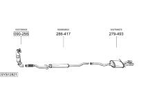 Výfukový systém BOSAL SYS12821