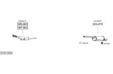 Výfukový systém BOSAL SYS12832