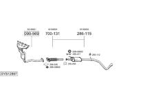 Výfukový systém BOSAL SYS12897