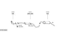 Výfukový systém BOSAL SYS12924