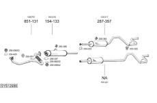 Výfukový systém BOSAL SYS12988