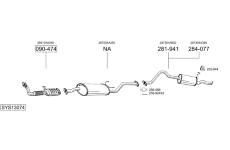Výfukový systém BOSAL SYS13074