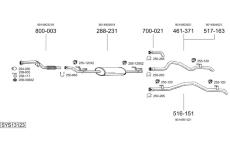 Výfukový systém BOSAL SYS13123