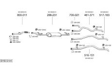 Výfukový systém BOSAL SYS13141