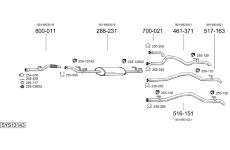 Výfukový systém BOSAL SYS13143