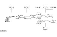 Výfukový systém BOSAL SYS13145