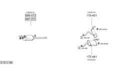 Výfukový systém BOSAL SYS13188