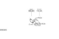 Výfukový systém BOSAL SYS13215