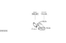 Výfukový systém BOSAL SYS13216