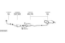 Výfukový systém BOSAL SYS13427