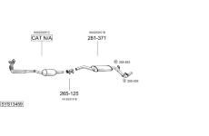 Výfukový systém BOSAL SYS13459